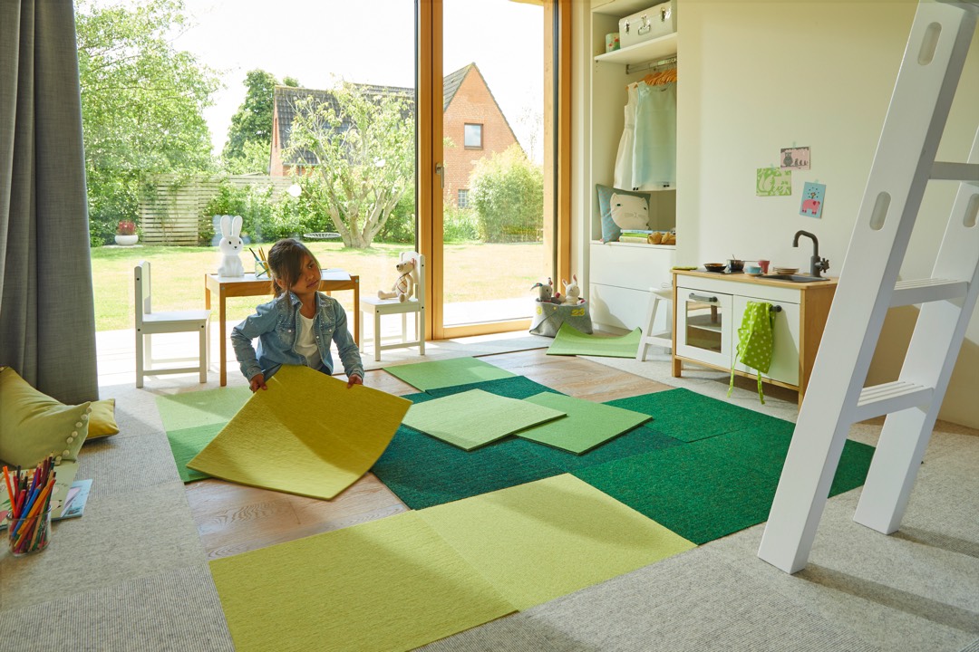 Tretford Teppich: Teppichfliesen die "mitwachsen" 